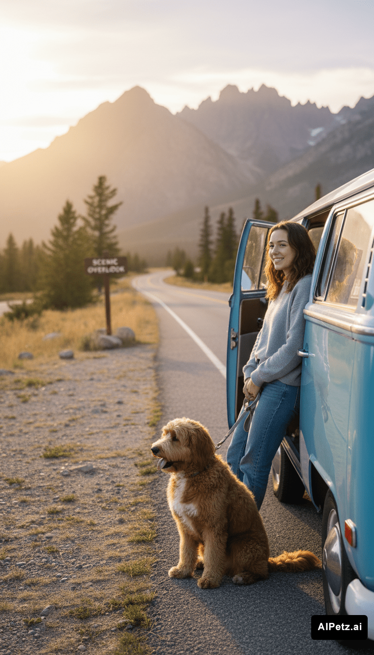 Realistic photo of you and your pet on an adventure